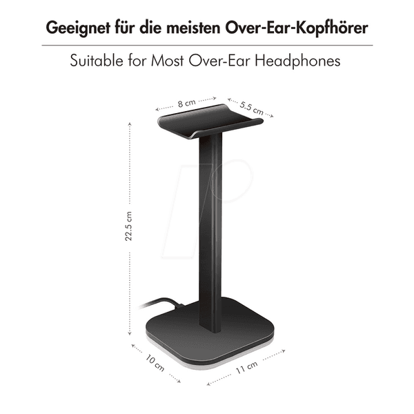 Suporte para Auscultadores LOGILINK AA0186 (Preto), miniatura 6