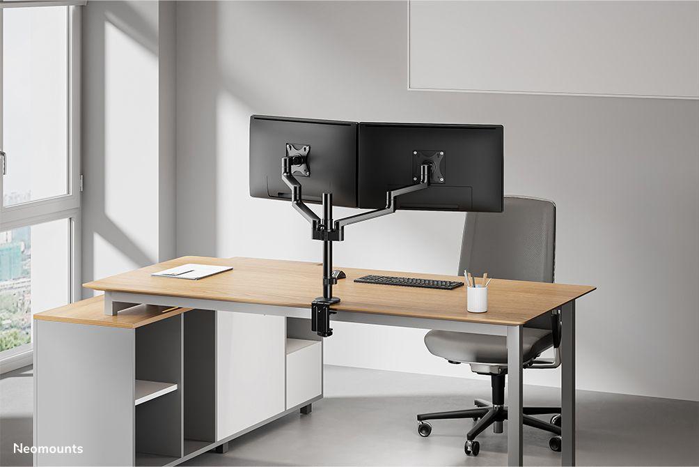 Suporte de Secretária para 2 Monitores NEOMOUNTS DS60-425BL2 (100 x 100 mm - 75 x 75 mm - 68,6 cm - Preto), miniatura 17