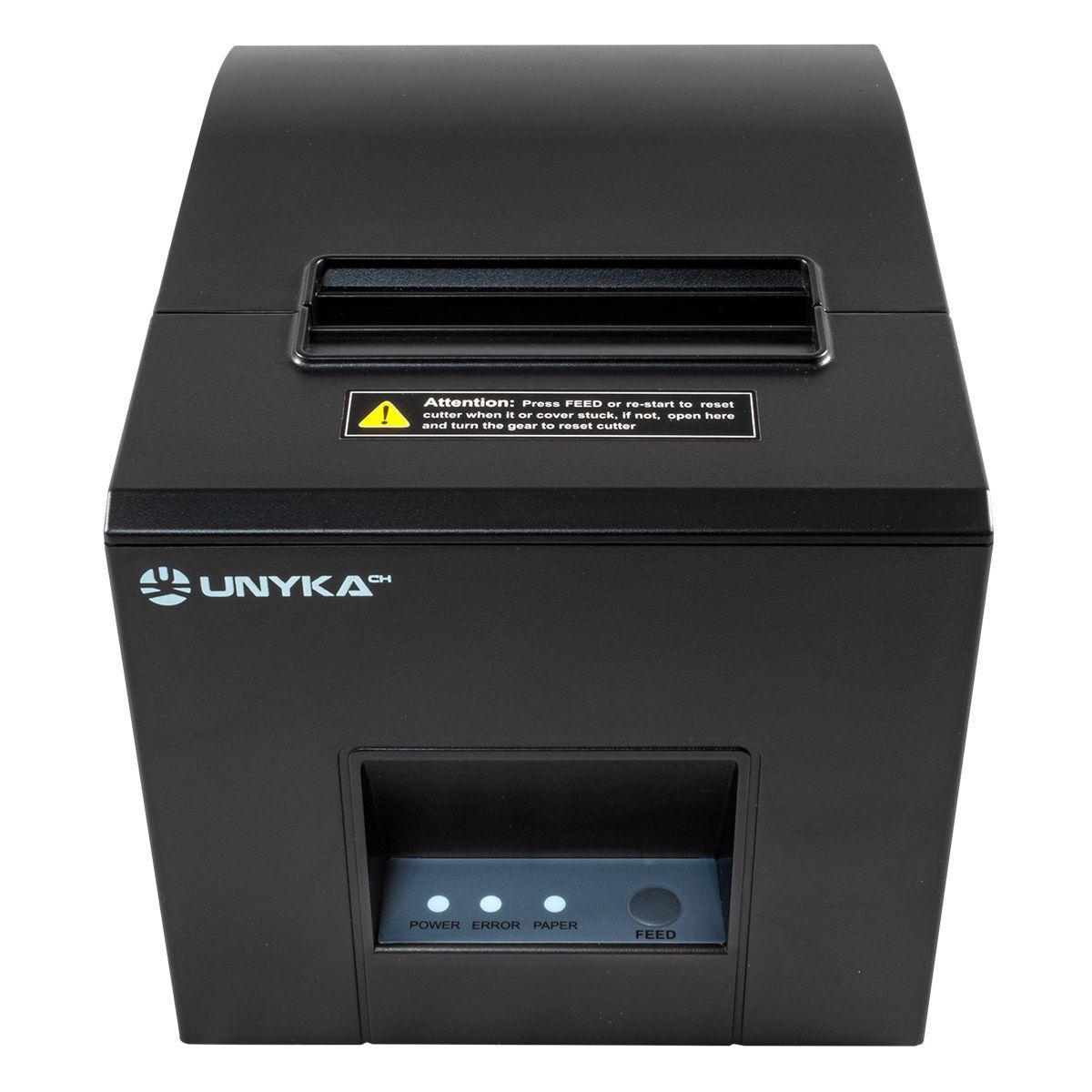 Impressora Térmica POS UNYKACH POS3 (80 mm - RJ-11, RJ-12, RS-232, USB 2.0 - Com fios - Preto), miniatura 2