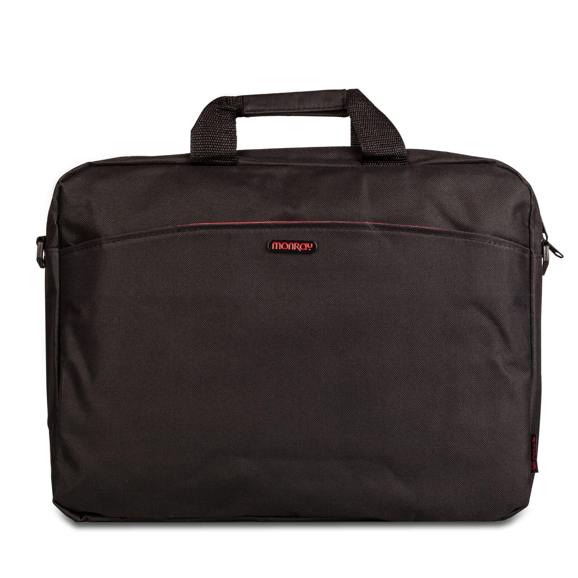 Mala para Portátil NGS Monray Enterprise (15,6" - 2 Compartimentos - Preto e Vermelho)