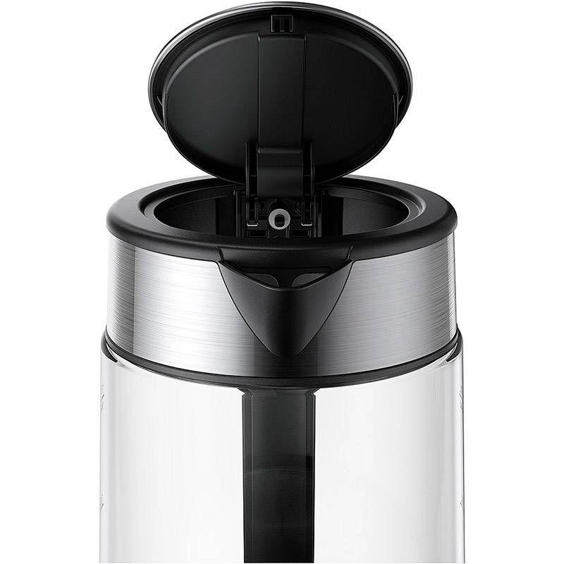 Jarro Elétrico XIAOMI Mi Electric Glass Kettle BHR7423EU (1850-2200 W - 1,7 l - Vidro - Preto e Transparente) — miniatura 5