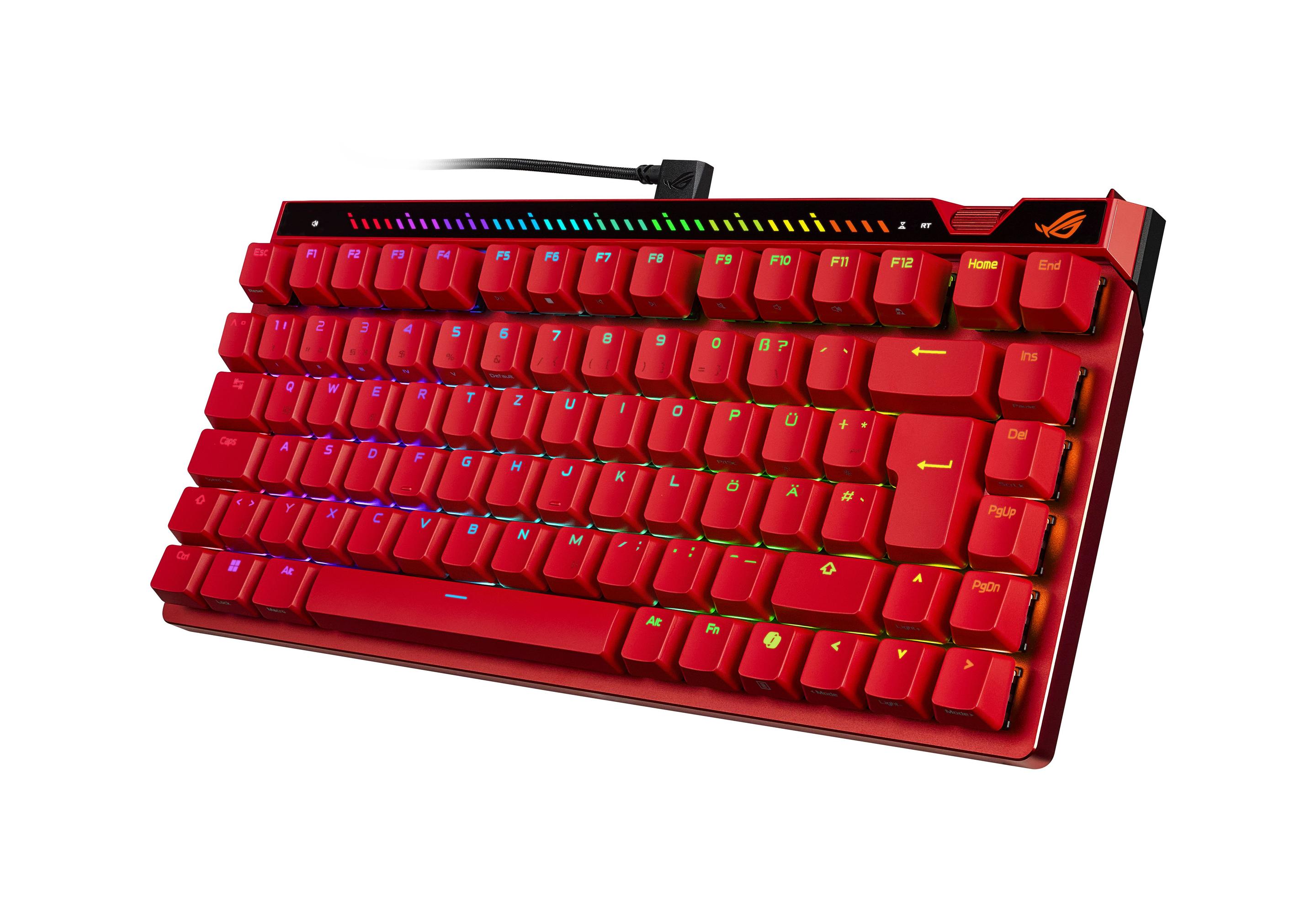 Teclado ASUS ROG Falchion Ace 75 HE (Switch magnético-mecânico - 75% - USB - Vermelho) — miniatura 3