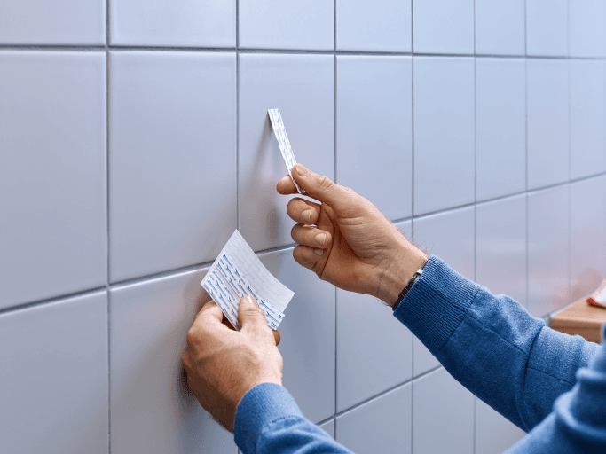 Prego Adesivo para Azulejos e Metal TESA 77766-00000-00 (Branco)