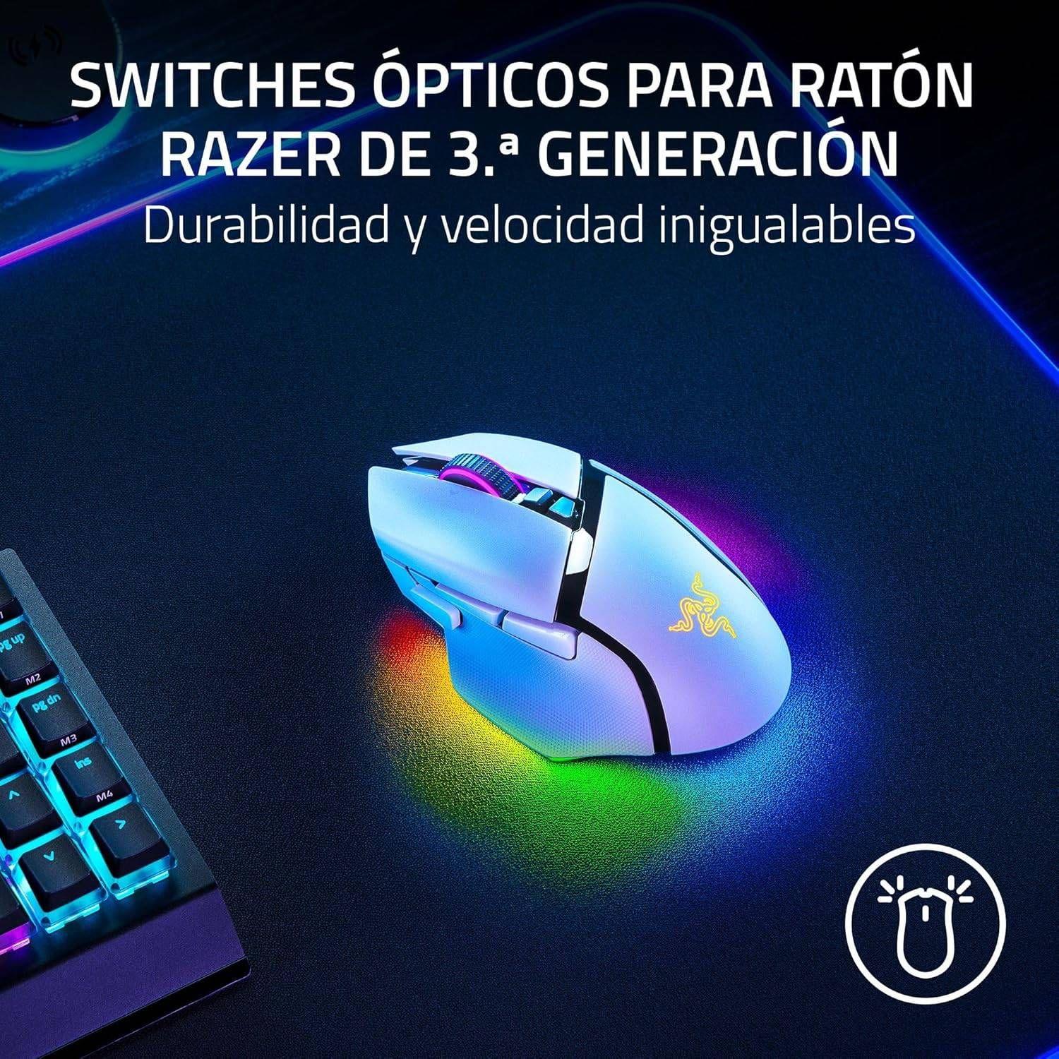 Rato RAZER Basilisk V3 Pro 35K (Mão direita - 35000 DPI - Ótico - Branco) — miniatura 5