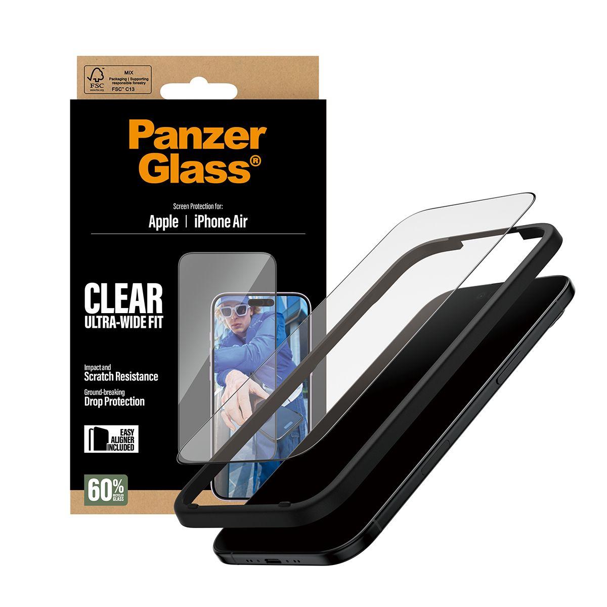 Película de Vidro Temperado PANZERGLASS iPhone Air (Apple iPhone Air - Apple - Transparente) — miniatura 5