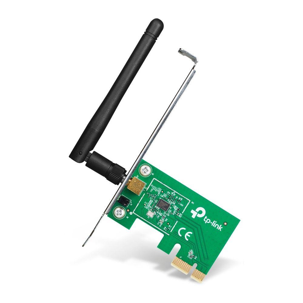 Placa de Rede PCIe TP-LINK TL-WN781ND (150 Mbit/s - Single-band - PCI Express - Verde)