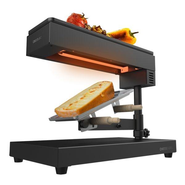 Grelhador de Queijo Raclette CECOTEC Cheese&Grill 6000 Black (Altura 29,6 cm - Preto)
