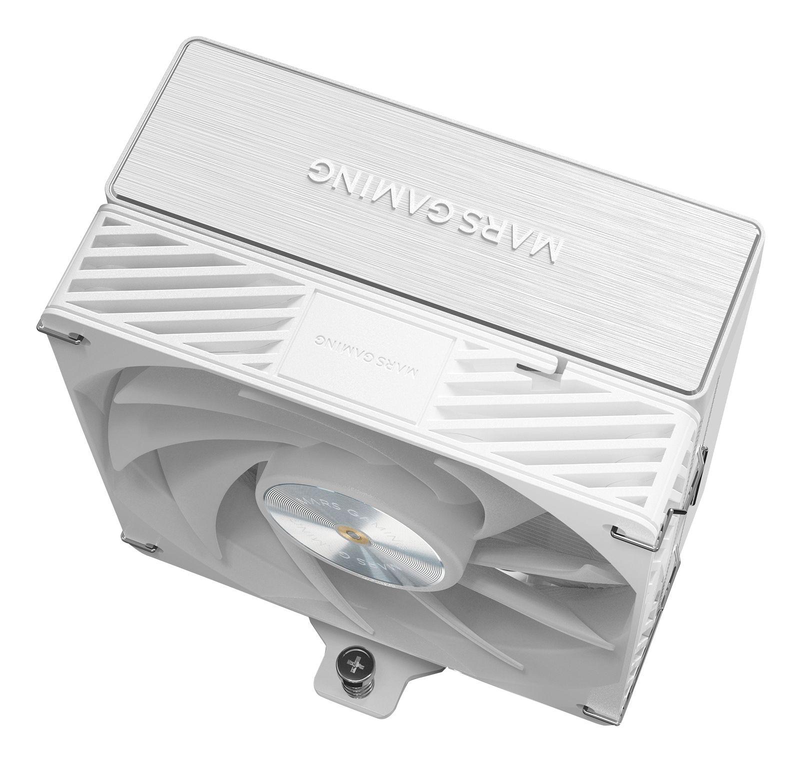 Cooler CPU MARS GAMING MCPU-X5 (120 mm - 1 ventoinha - 2000 RPM - Branco) — miniatura 5