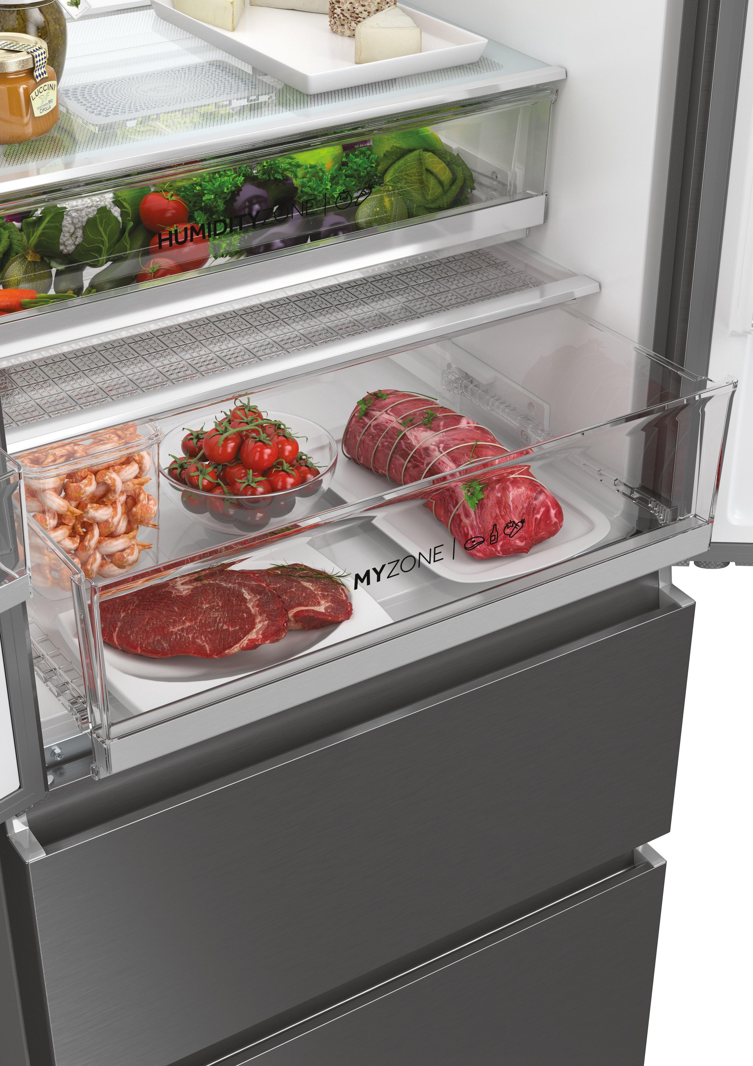 Frigorífico Americano Multiportas Independente HAIER HFW7720EWMP (477 L - 200,6x70x67,5 cm - 70 cm - Cinzento) — miniatura 7
