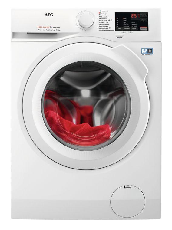 Máquina de Lavar Roupa Independente AEG L6FBF51488 (1400 RPM - B - 43 l - Branco)