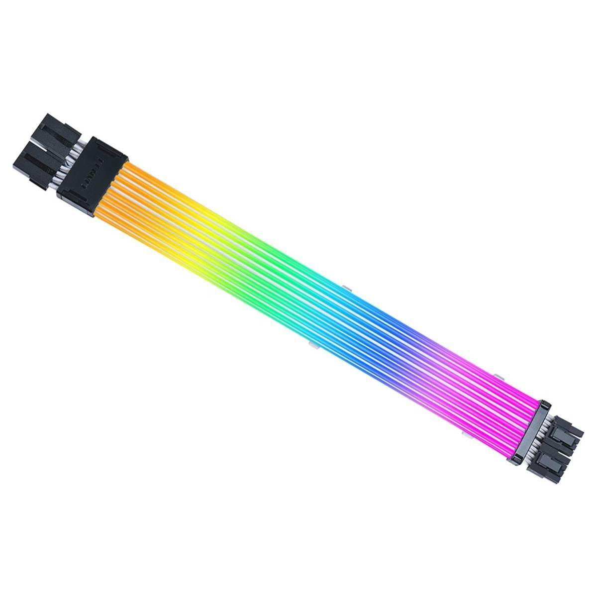 Cabo de Extensão de Alimentação LIAN LI Strimer Wireless 2x8-Pin (0,34 m - Preto/Transparente) — miniatura 2