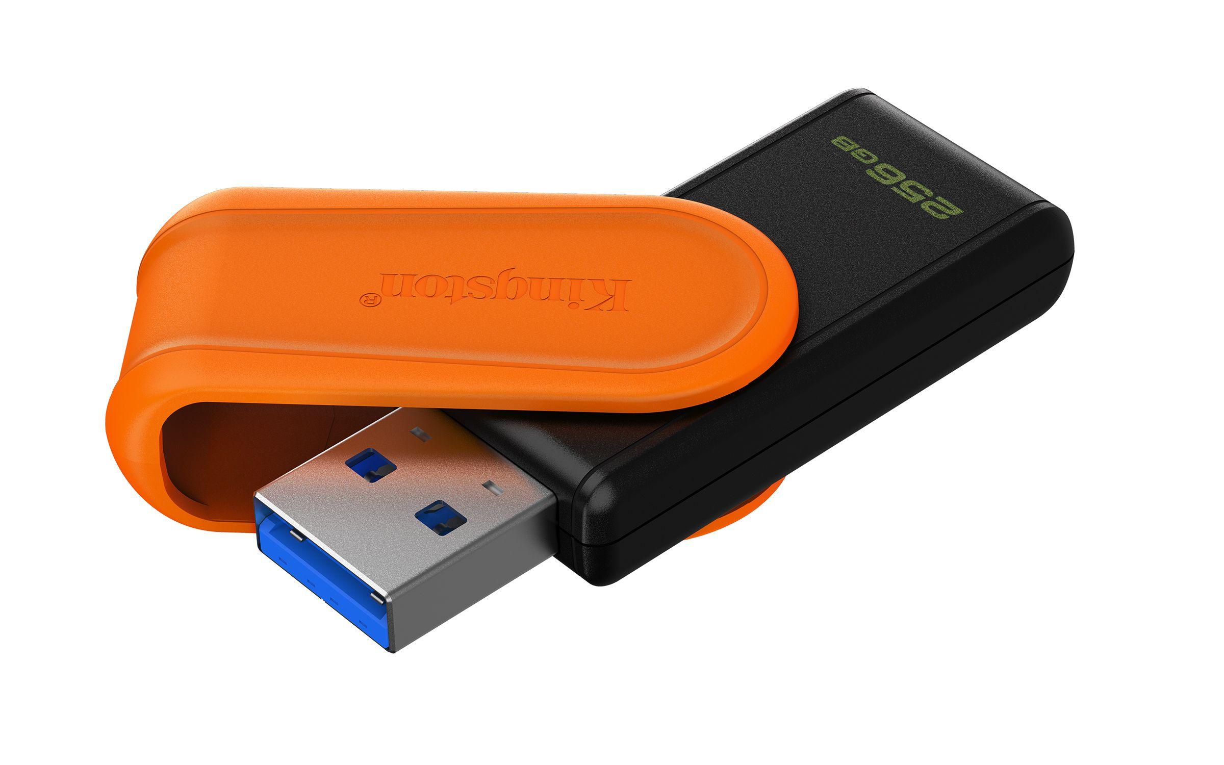 Pen USB KINGSTON DataTraveler Exodia S (256 GB - USB Tipo-A - USB Type-A - Preto e Laranja) — miniatura 2