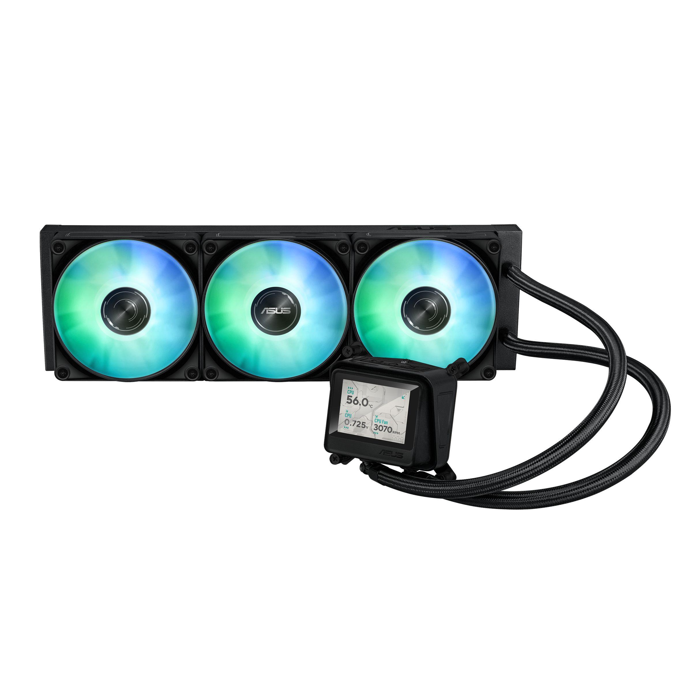 Sistema de Refrigeração Líquida ASUS MAX GAMING LC 360 ARGB LCD (12 cm - 2500 RPM - Multi - Preto)