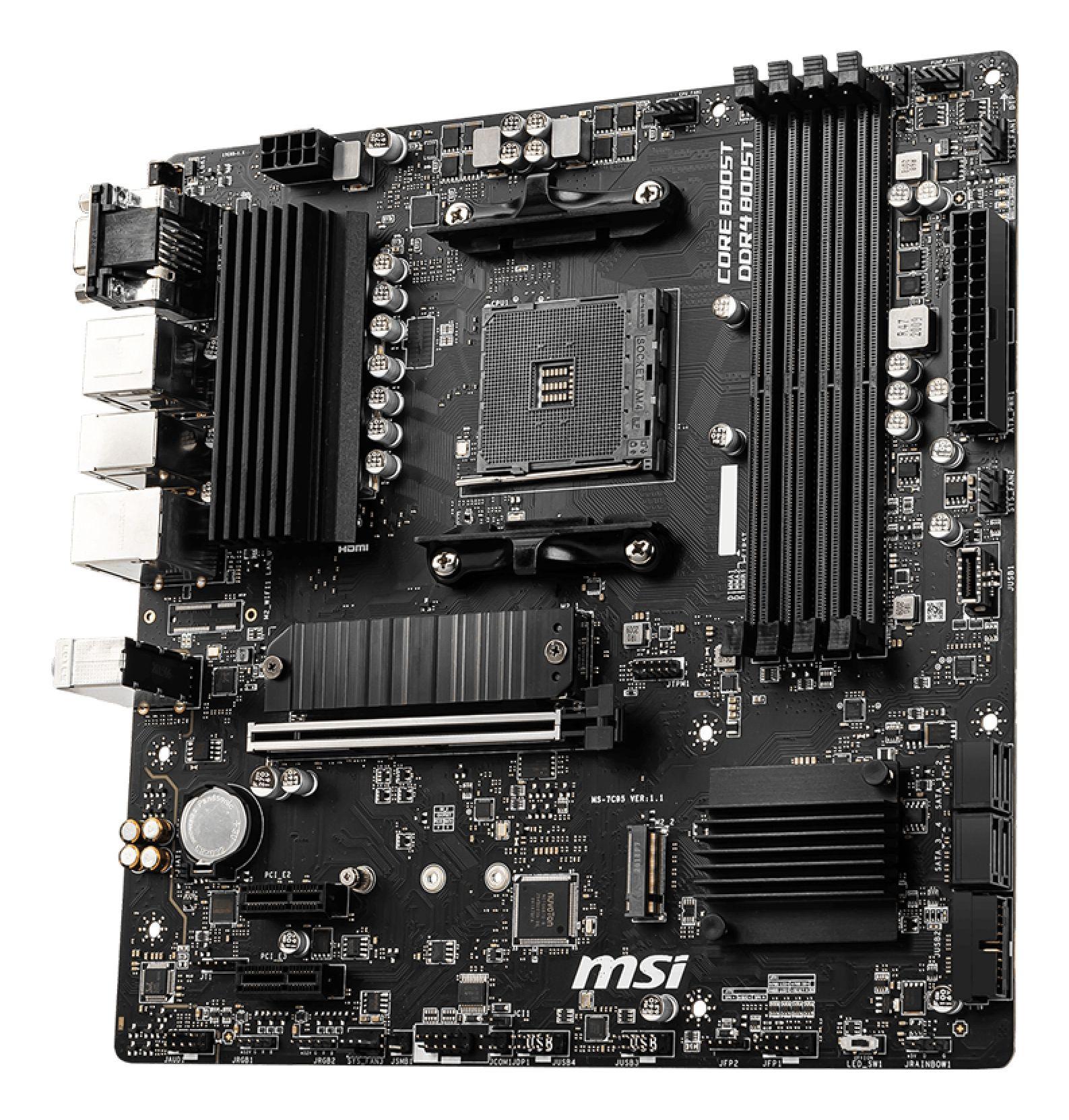 Motherboard MSI B550M PRO-VDH (AM4 - AMD Ryzen 3000 Series - Micro-ATX) — miniatura 3