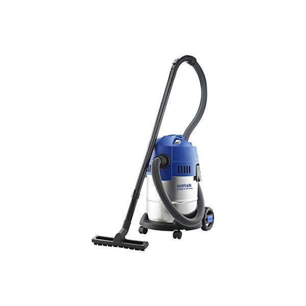 Aspirador de Sólidos e Líquidos NILFISK Buddy II 18 Inox EU (Altura 50 cm - 20 kPa - 18 l - Aço Inoxidável e Preto)