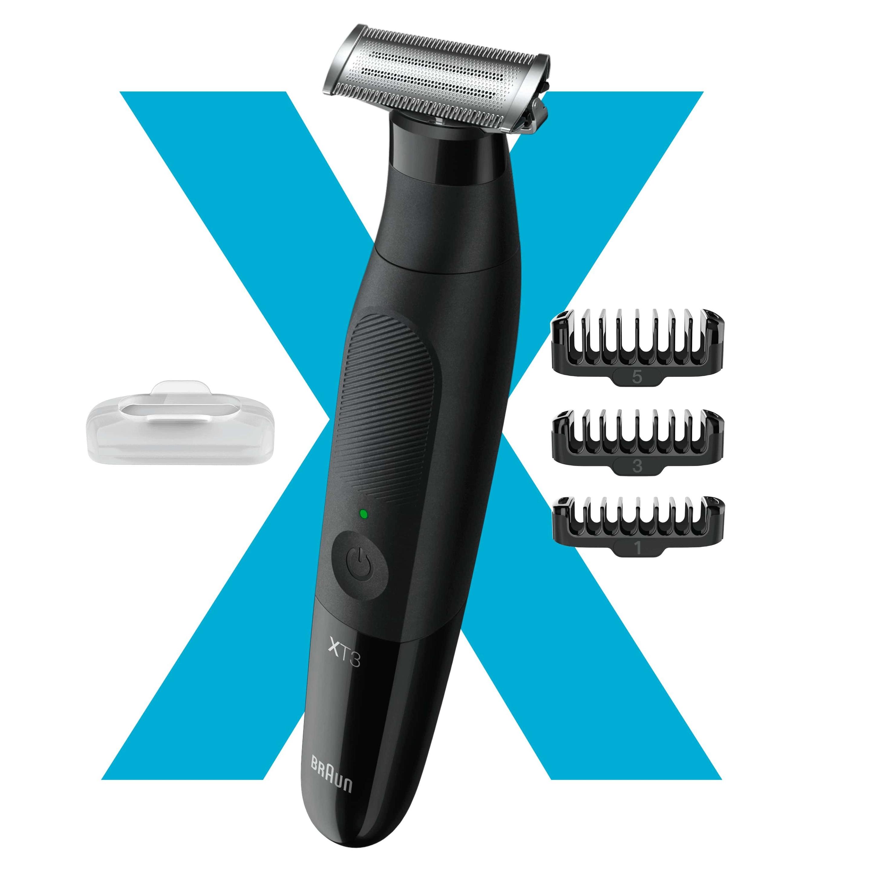 Aparador de Barba BRAUN XT3100 (Aço inoxidável - Preto)
