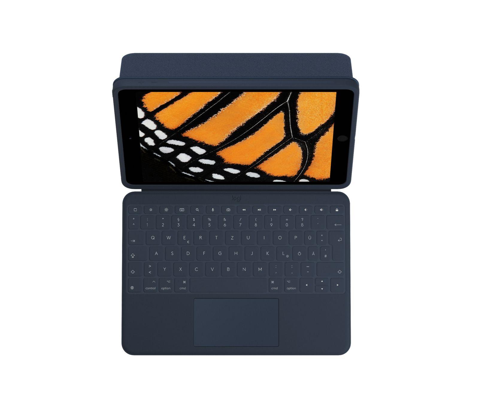 Teclado LOGITECH Rugged Combo 3 Touch (Alemão - Smart Connector - Acoplamento - Azul) — miniatura 3