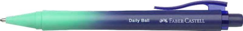 Caneta Esferográfica Retrátil FABER-CASTELL Daily Ball Flow Edition Buzzing Blue (Azul/Turquesa Degradado)