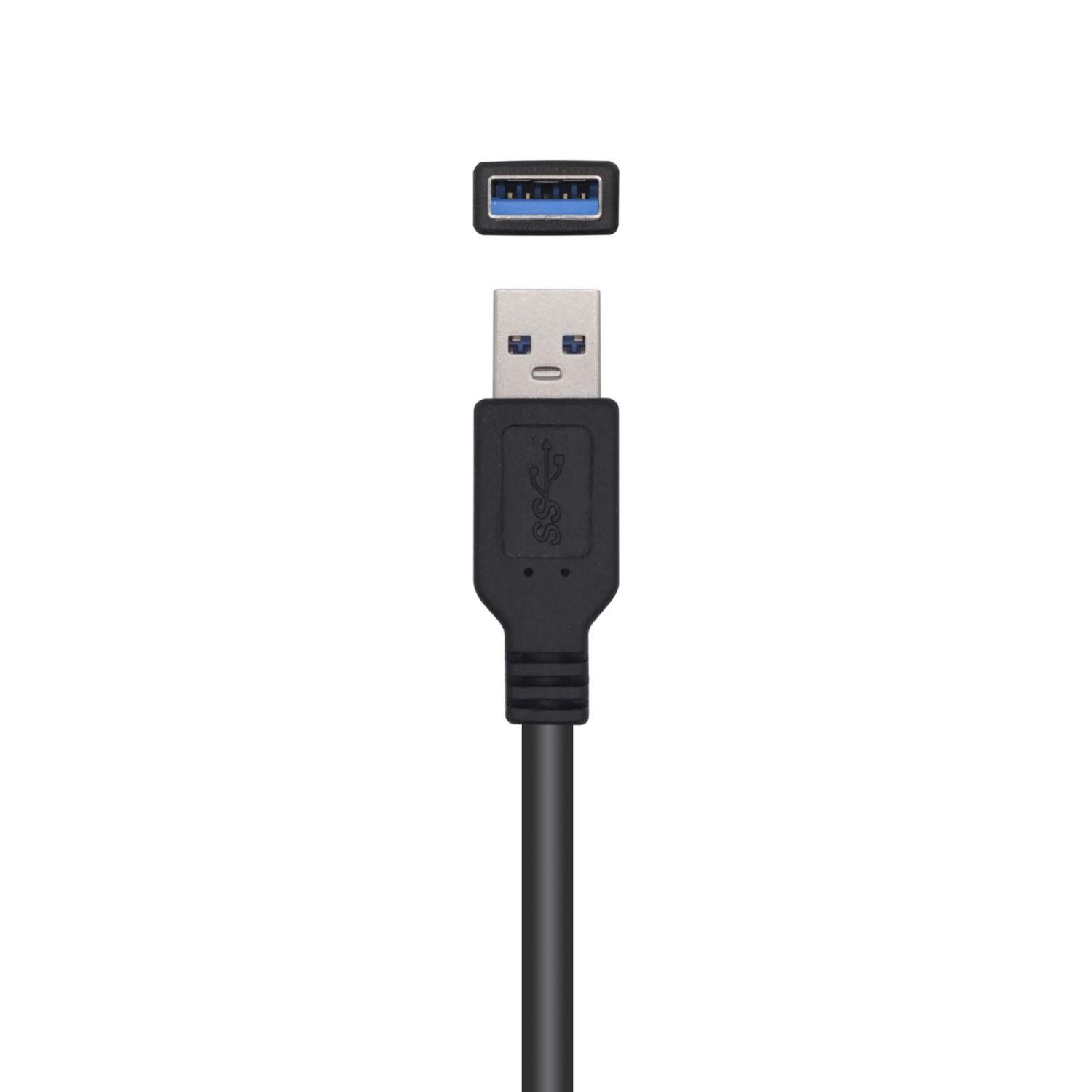 Cabo de Extensão USB AISENS A105-0525 (5 m - USB A - USB 2.0 / USB 1.1 - Preto), miniatura 3