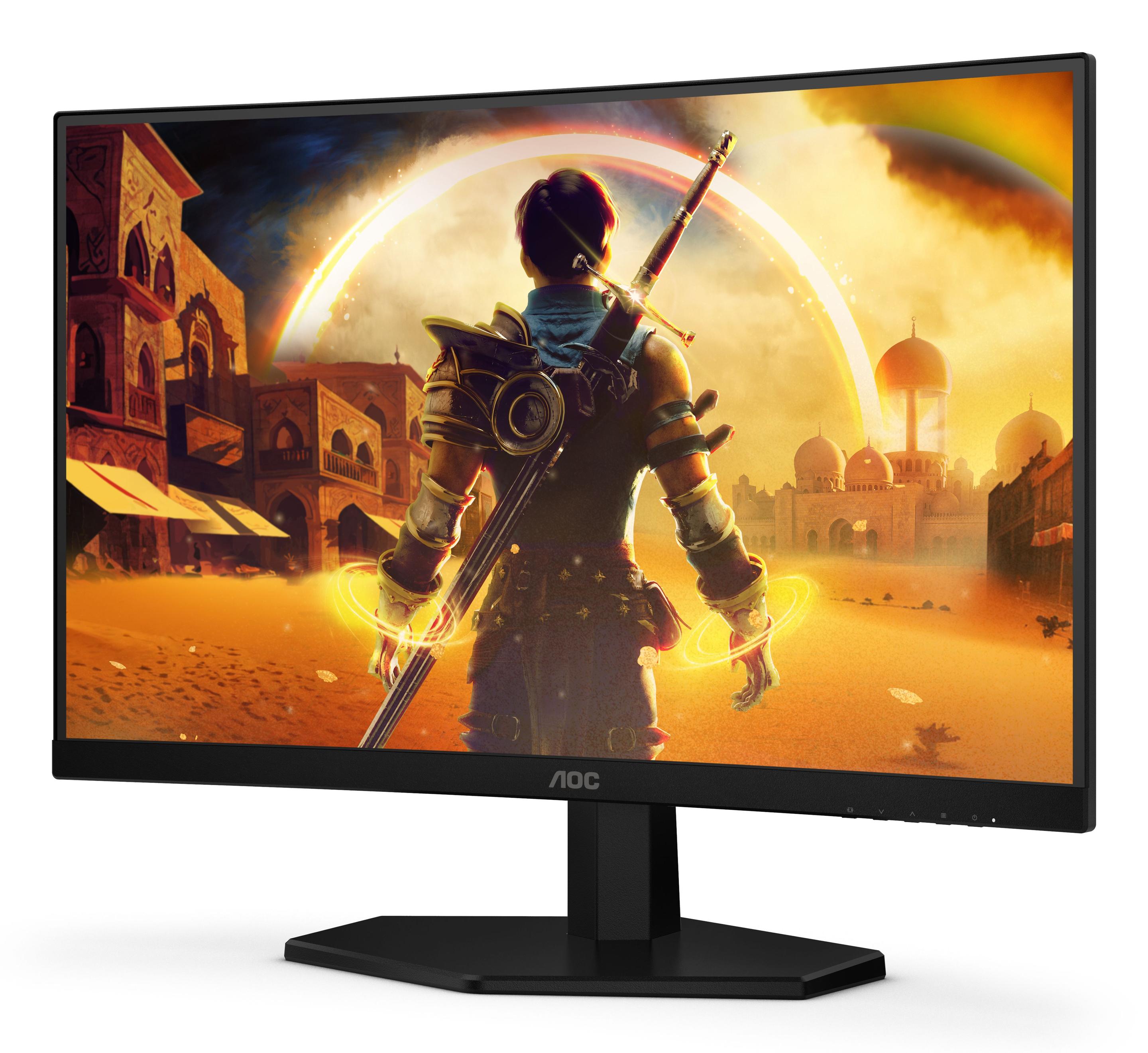 Monitor AOC C24G42E (23,6" - VA - 180 Hz - Preto e Vermelho) — miniatura 6