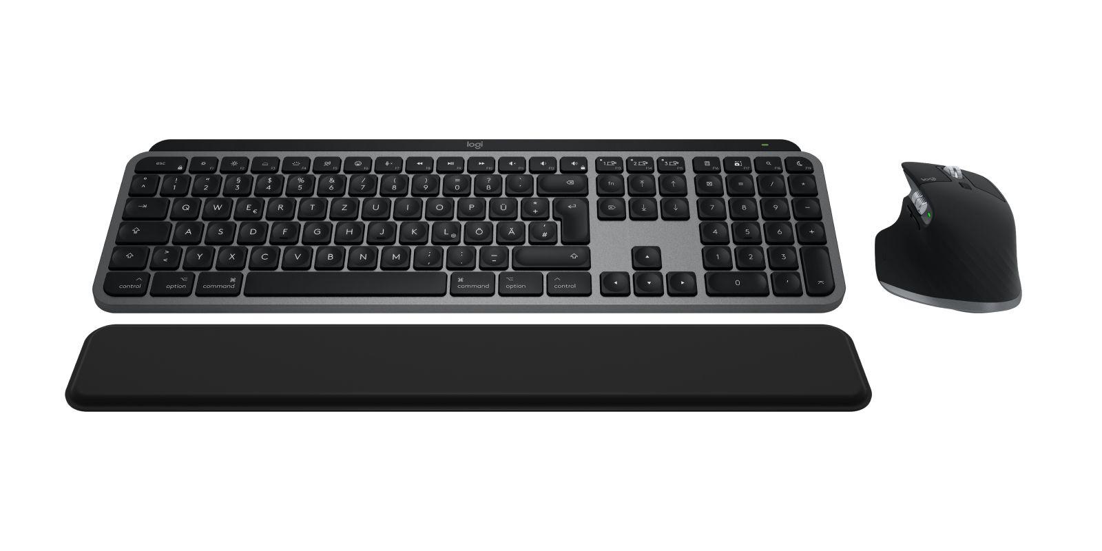 Conjunto de Teclado e Rato LOGITECH MX Keys S Combo for Mac (Alemão - Teclas tesoura - Tamanho completo - Cinzento) — miniatura 3