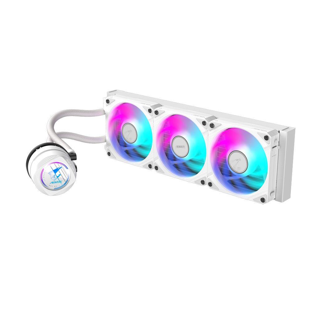 Sistema de Refrigeração Líquida Tudo-em-Um GIGABYTE AORUS WATERFORCE II 360 ICE (12 cm - 2300 RPM - Multi - Branco) — miniatura 2