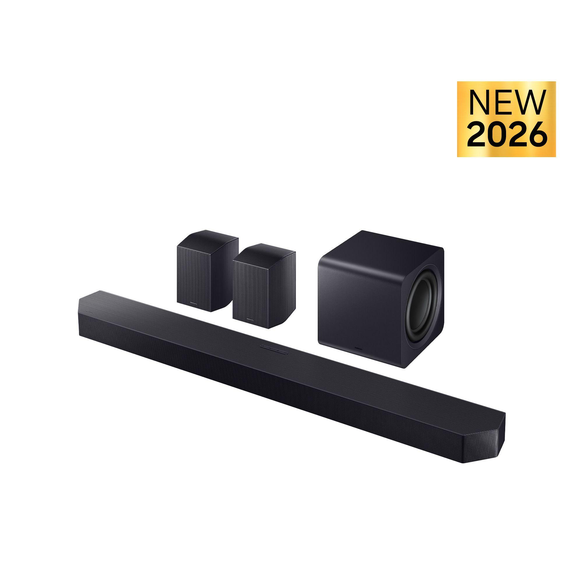 Barra de Som SAMSUNG HW-Q990H/XC (41 W - Com fios e sem fios - Preto)