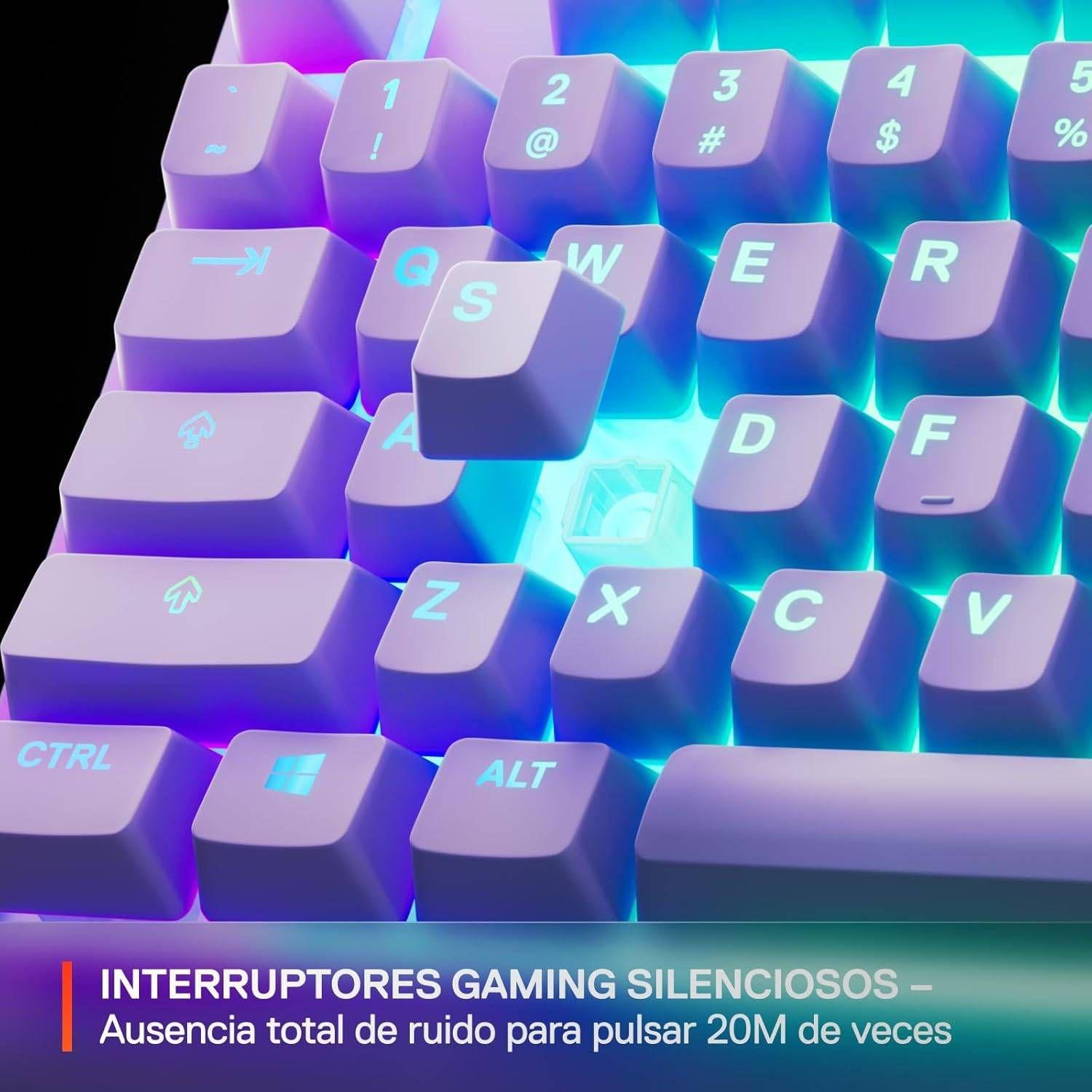 Teclado STEELSERIES Apex 3 TKL - US (US - Membrana - USB - Lavanda) — miniatura 4