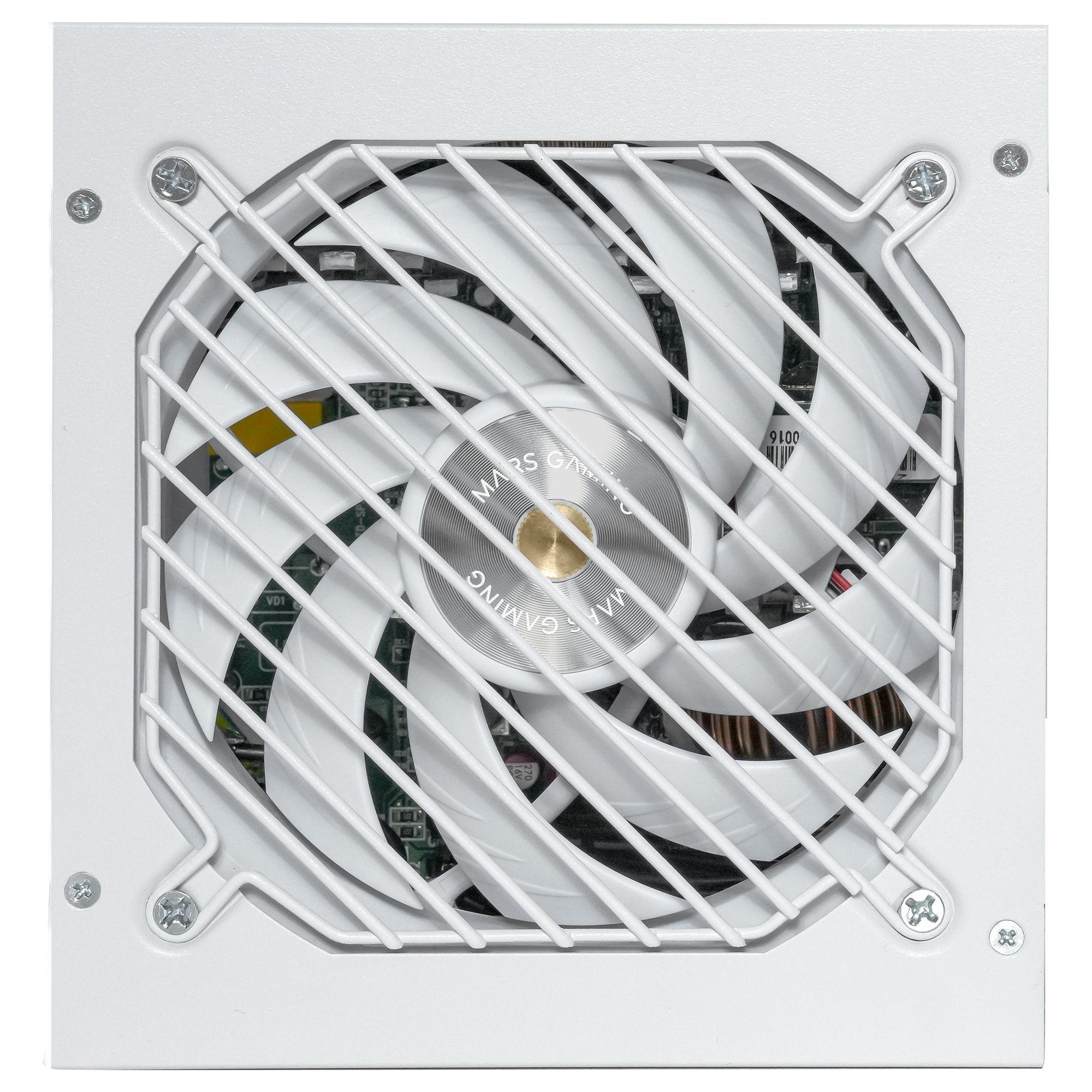 Fonte de Alimentação MARS GAMING MPB1200PSIW (ATX - 1200 W - 80 PLUS Gold - Branco), miniatura 3