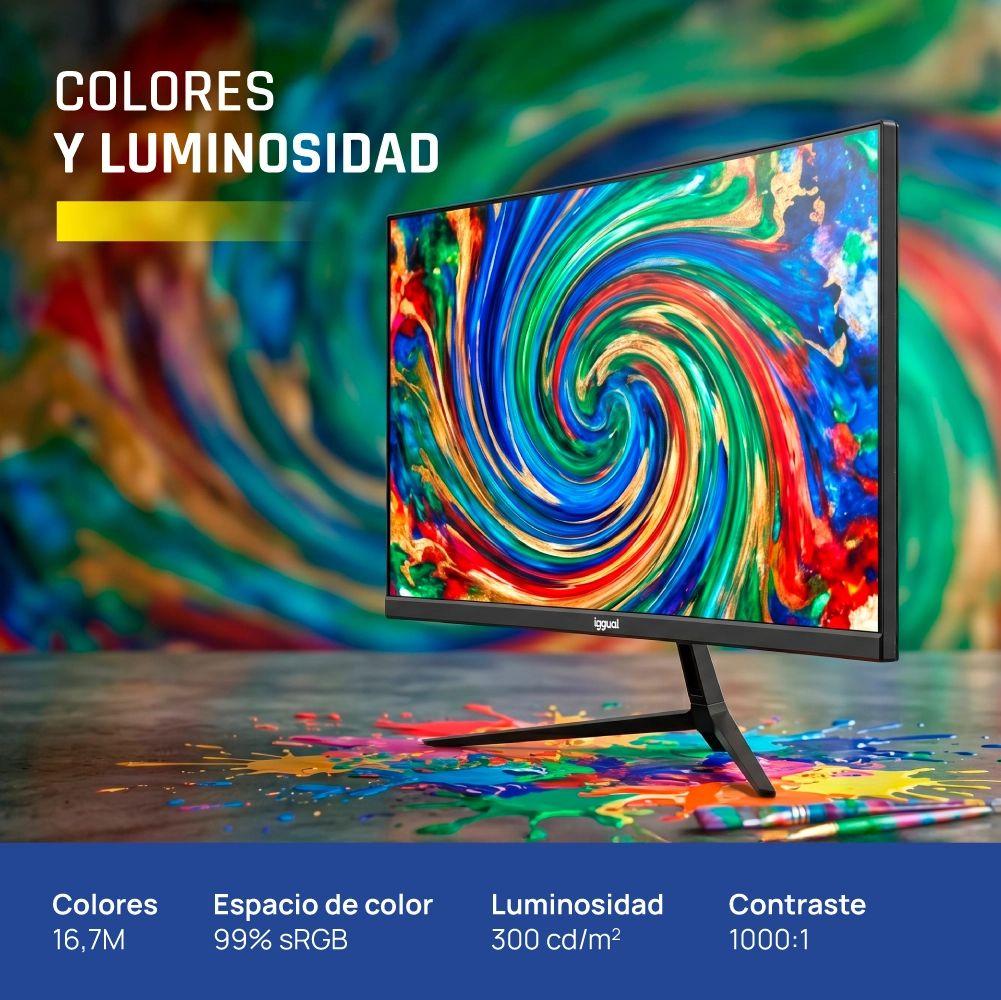 Monitor IGGUAL ML24S (23,8" - IPS - 120 Hz - Preto) — miniatura 4