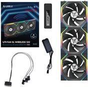 Ventoinhas para Caixa LIAN LI UNI FAN SL120 Wireless RGB Reverse Blade (RGB multicolor - 1,8 W - Preto)