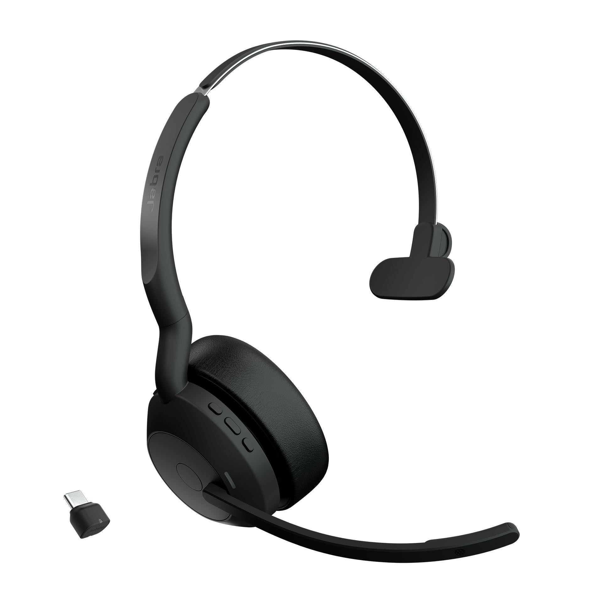 Headset Mono JABRA Evolve2 55 Link380c (Binaural - Sem fios - 2,8 cm - Preto)