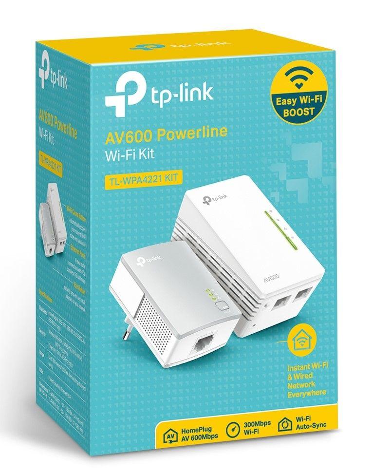 Kit de Adaptadores Powerline TP-LINK TL-WPA4221 KIT (Wi-Fi 4 - 300 Mbit/s - 2,4-2,4835 GHz - Branco) — miniatura 4