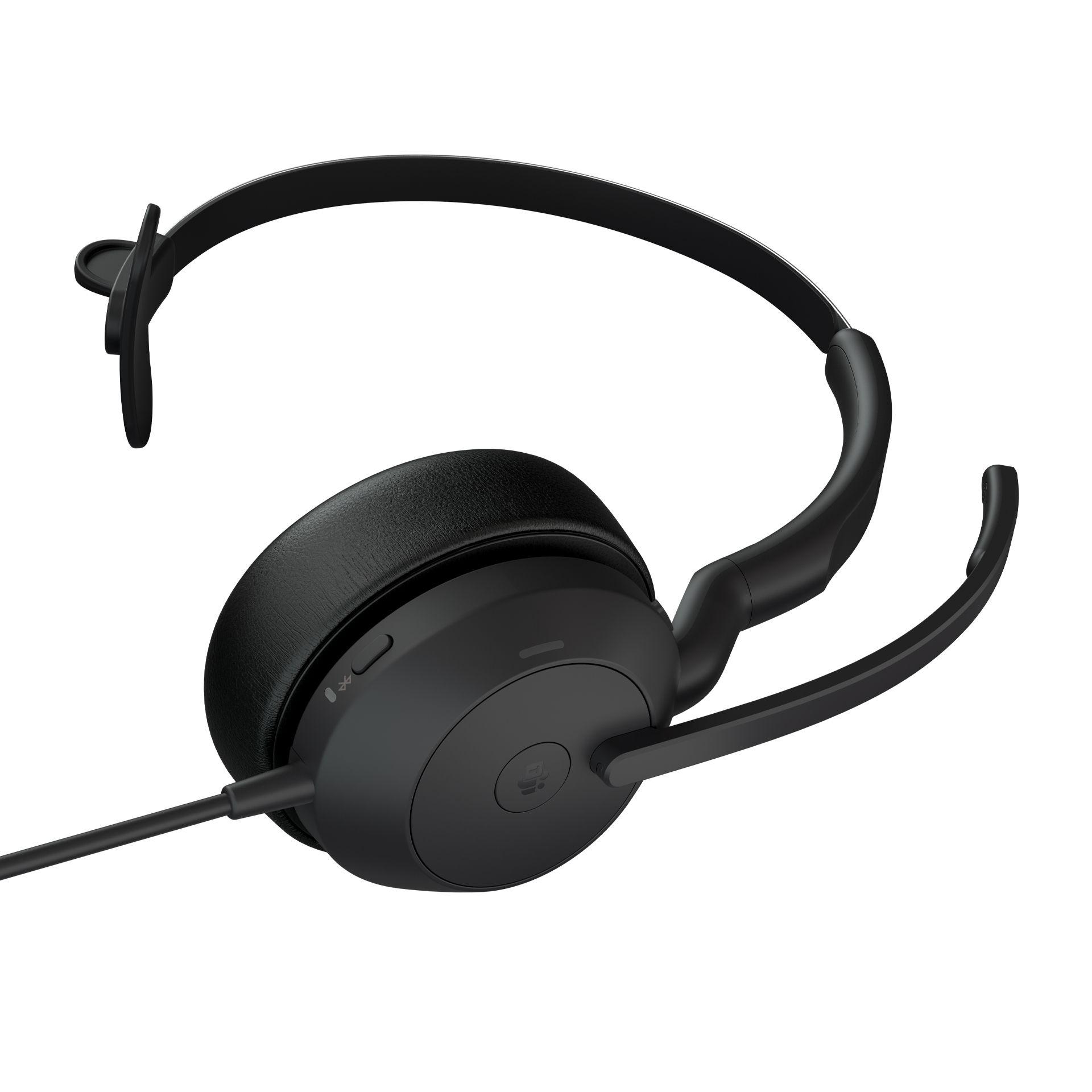 Headset JABRA Evolve2 50 Mono USB-C MS Teams (Monofónico - Com fios - Supra-aural - Preto) — miniatura 3