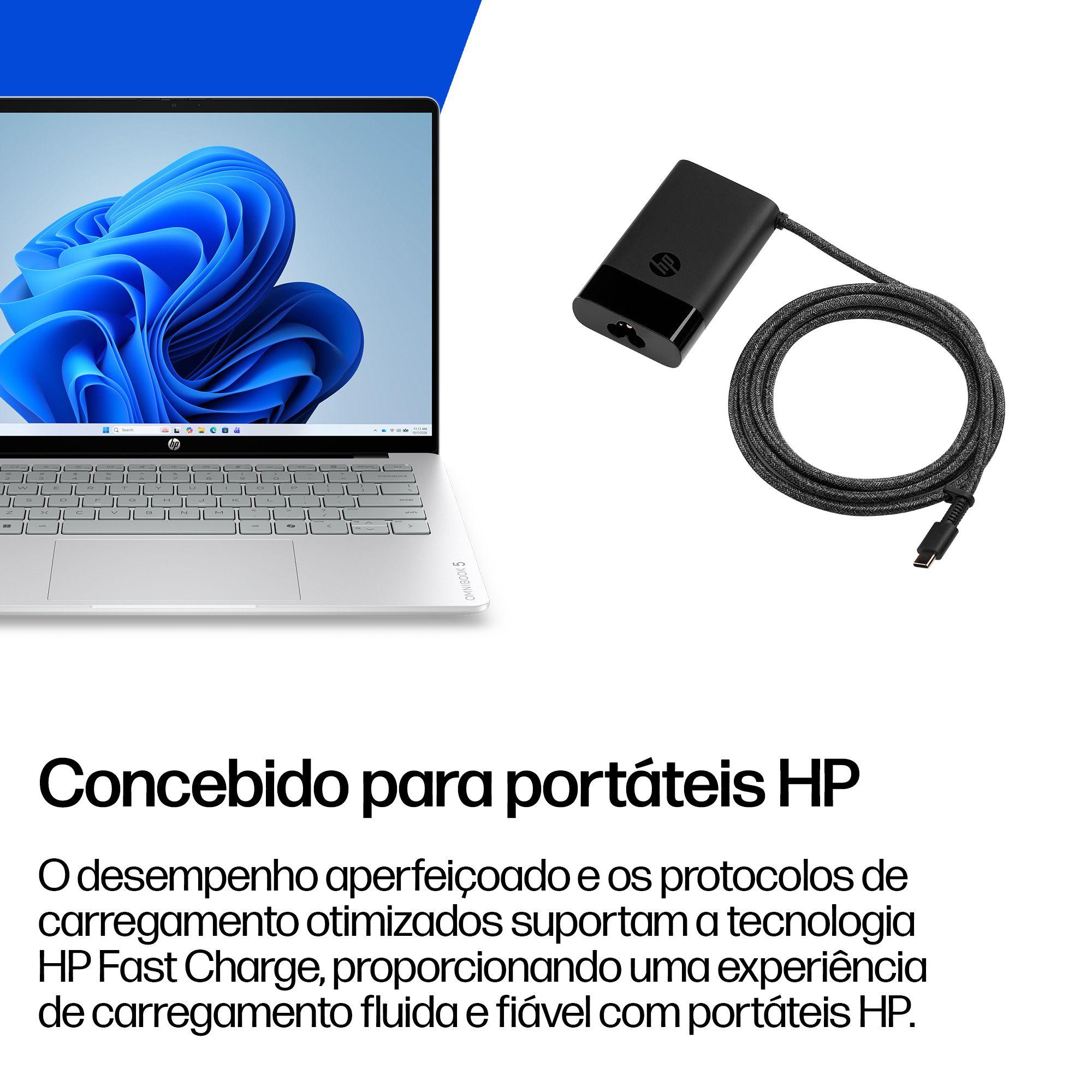 Carregador de Portátil HP 671R2AA#ABB (USB Type-C - Computador portátil - AC-DC - Preto), miniatura 5