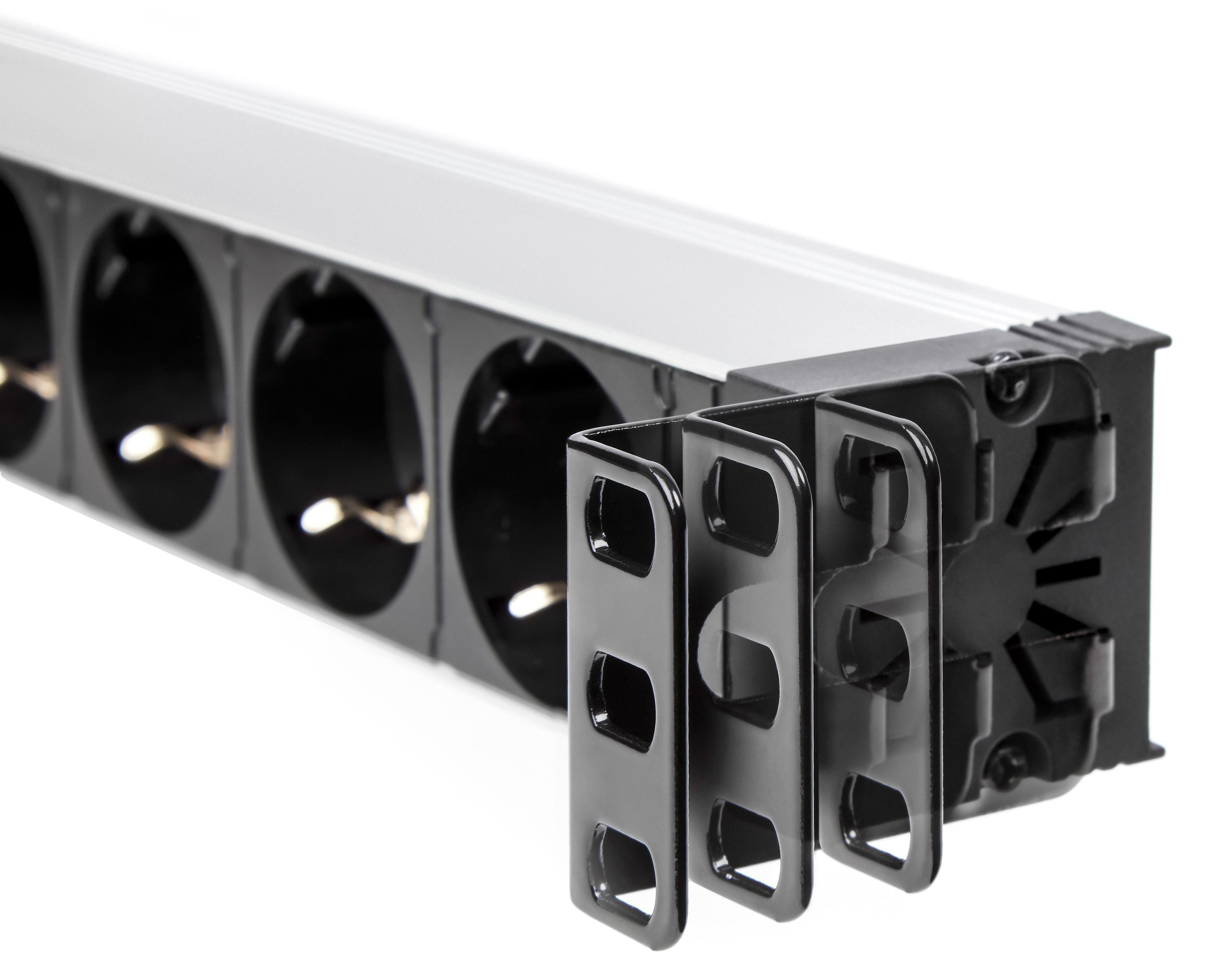 Régua de Tomadas para Rack SALICRU SPS 8F PDU SCH/SCH (Tipo F - Preto), miniatura 5