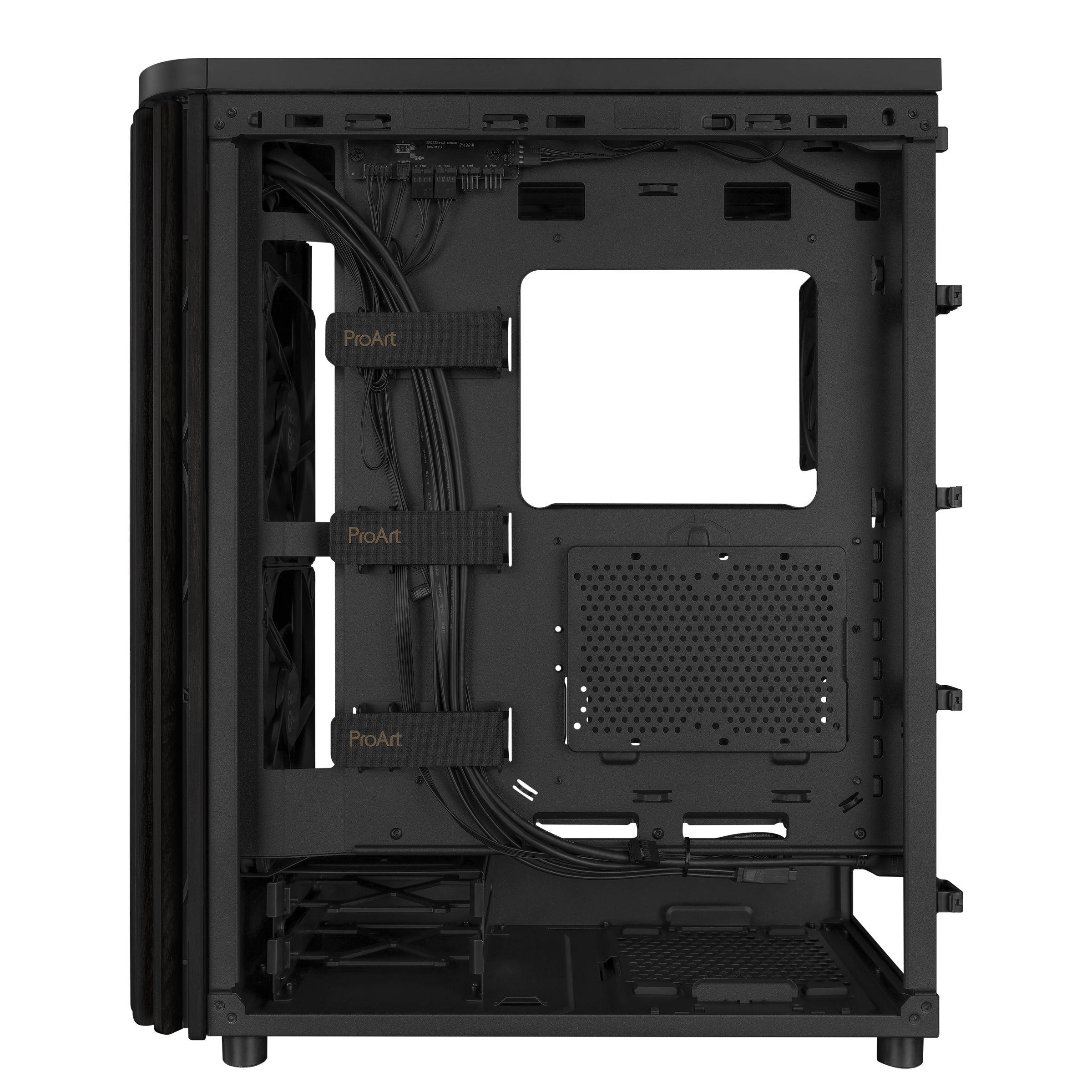 Caixa PC ASUS ProArt PA401 Wood Edition Mesh Panel (Madeira - 16 cm - 31,5 cm - Preto) — miniatura 11