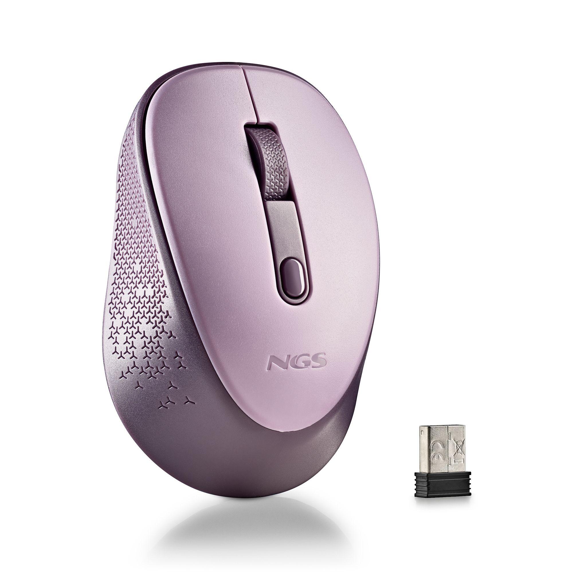 Rato NGS Dew (Ambidestro - 1600 DPI - Ótico - Lilás), miniatura 4
