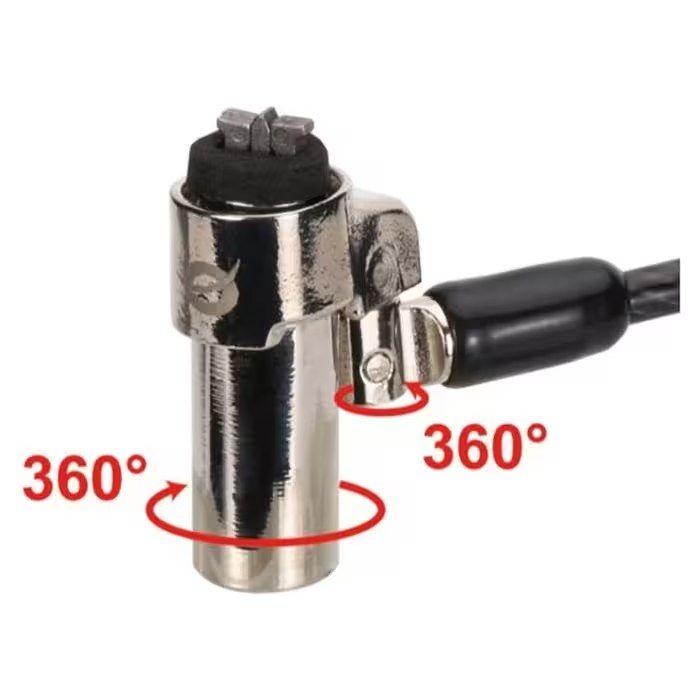 Cadeado de Segurança para Portátil CONCEPTRONIC CUSTODIO02BN (Nano Lock - 1,8 m - Preto) — miniatura 4