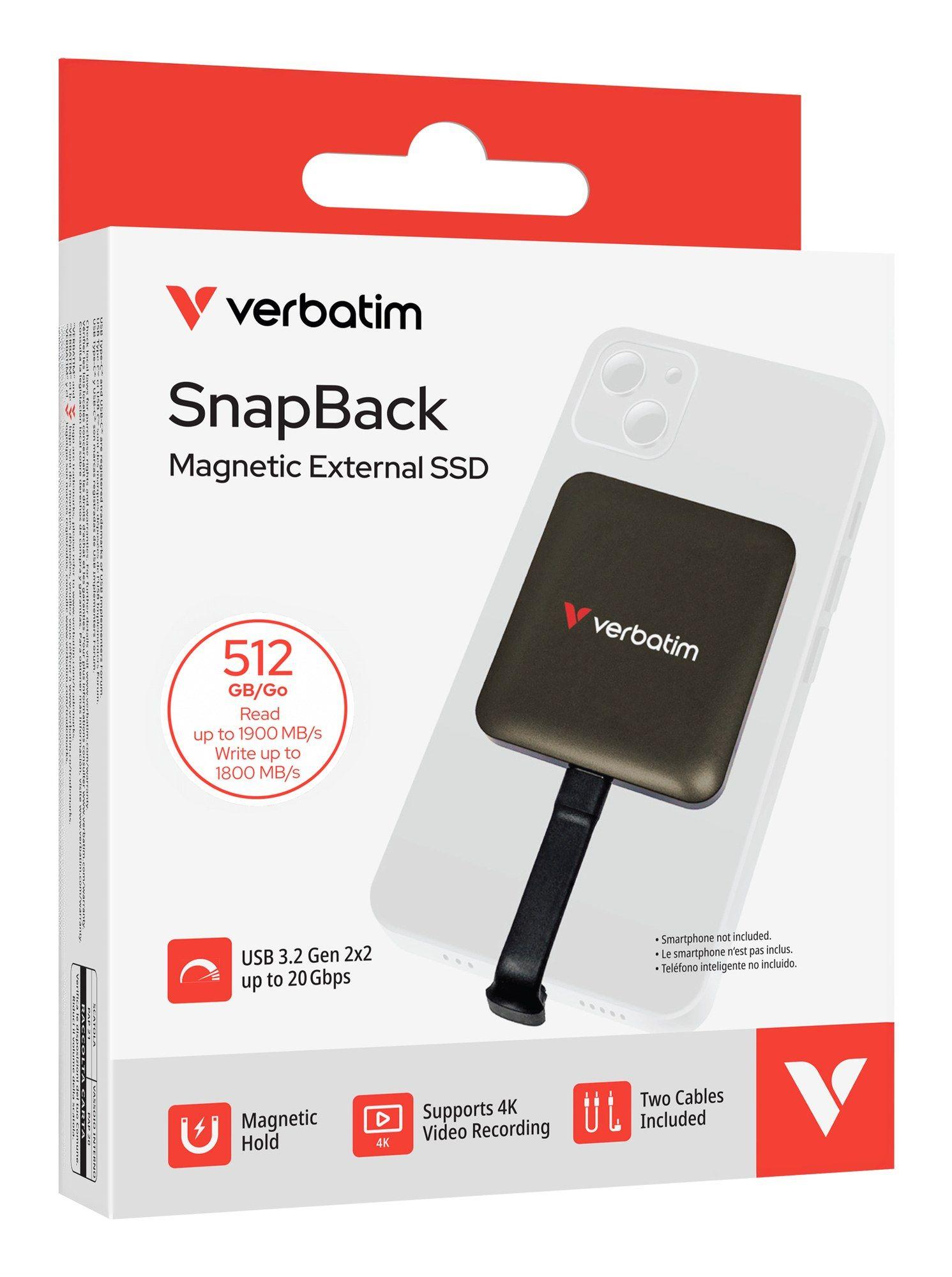 SSD VERBATIM SnapBack SSD (512 GB - M.2 - USB Type-C - Mokka Metálico) — miniatura 6