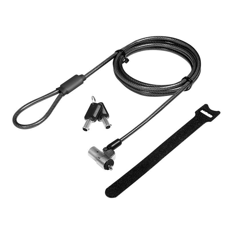 Cadeado de Segurança para Portátil LOGILINK NBS012 (Computador portátil - Aço - chave - Preto e Prateado)
