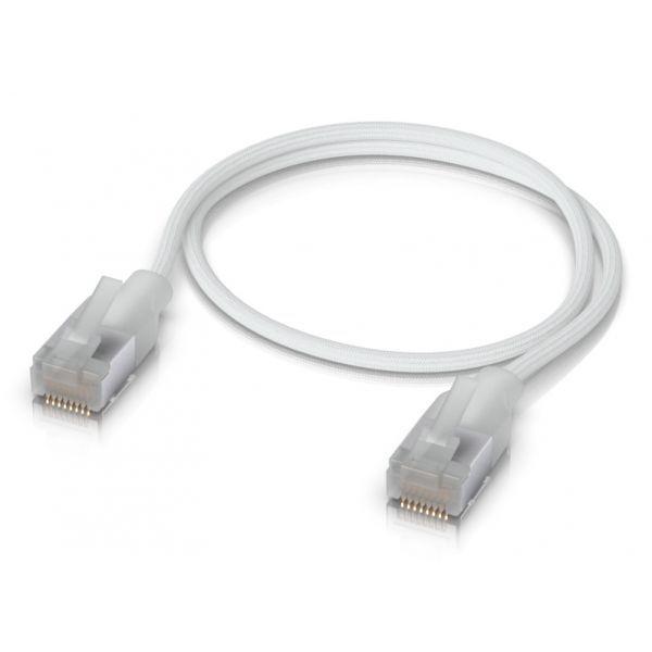 Cabo de Rede UBIQUITI UACC-CABLE-PATCH-EL-C6A-0.3M-W (0,3 m - Cat6a - RJ-45 - Branco) — miniatura 2