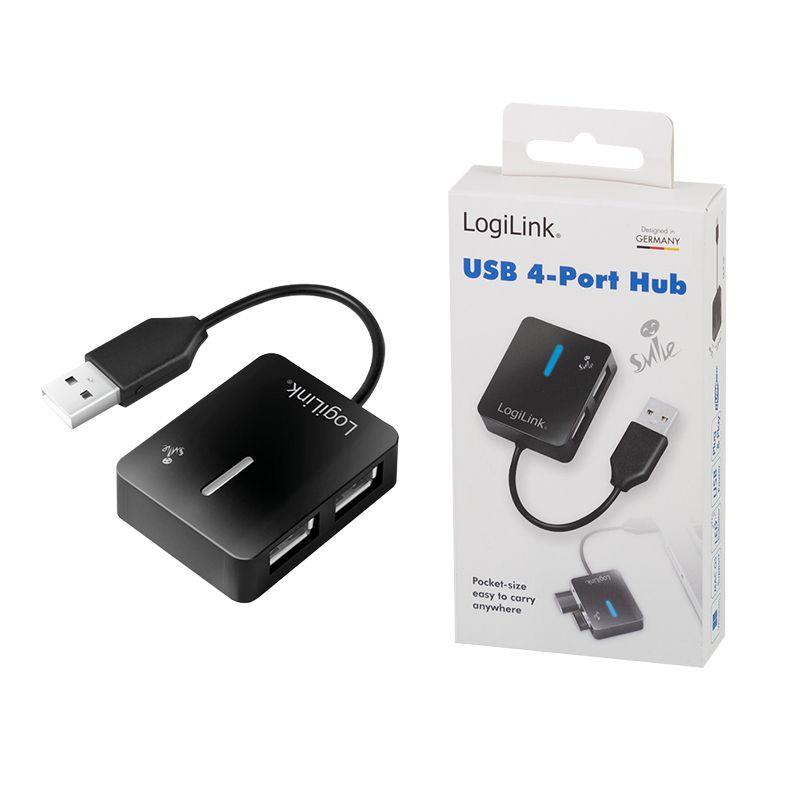 Hub USB LOGILINK UA0139 (USB 2.0 Type-A - USB 2.0/1.1 - Preto), miniatura 6