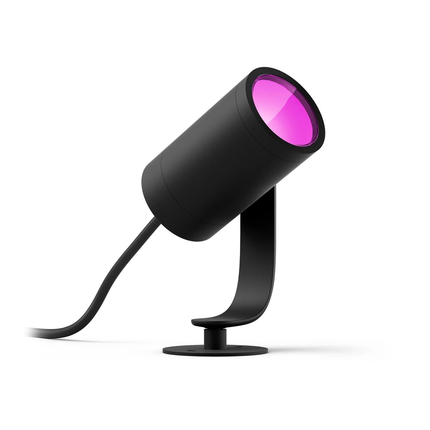 Foco de Jardim Inteligente de Extensão PHILIPS Hue Lily (Alumínio - Preto)
