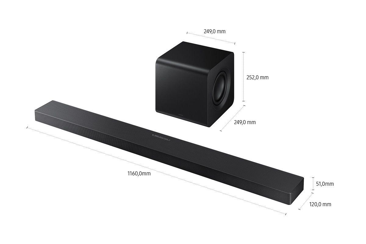 Barra de Som SAMSUNG HW-QS710GF/ZG (Com fios e sem fios - Preto), miniatura 3