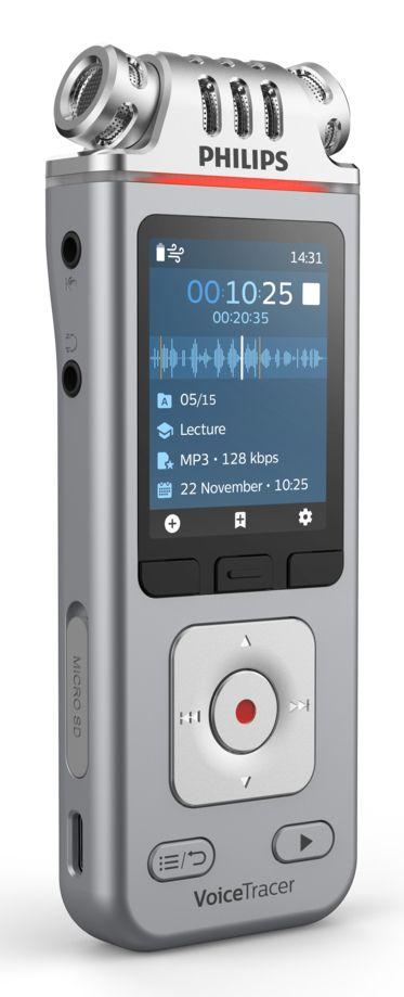 Gravador de Voz PHILIPS DVT4115/00 (Com fios e sem fios - 16 Ω - USB-C - Preto) — miniatura 7