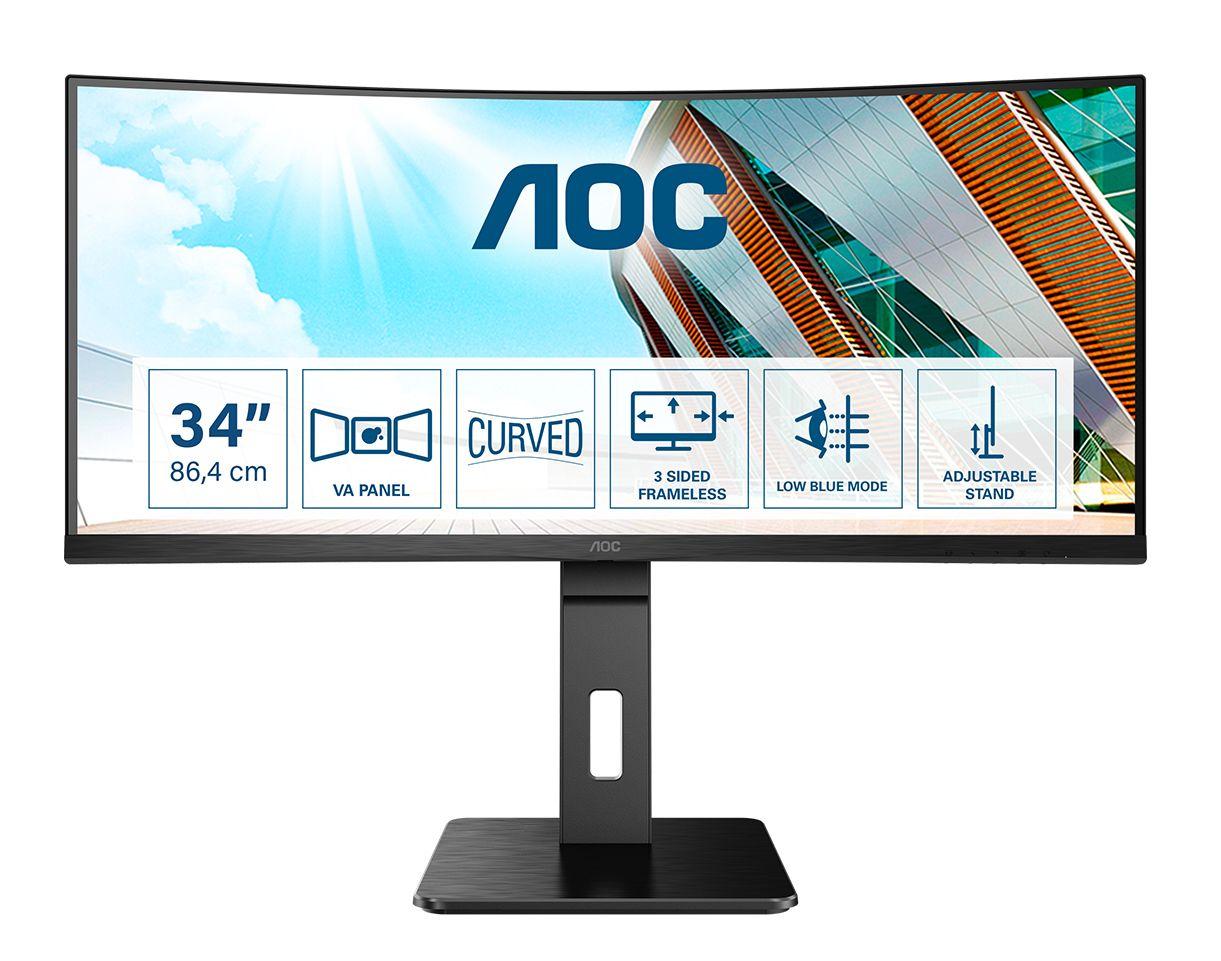 Monitor AOC CU34P2A (34" - VA - 100 Hz - Preto)