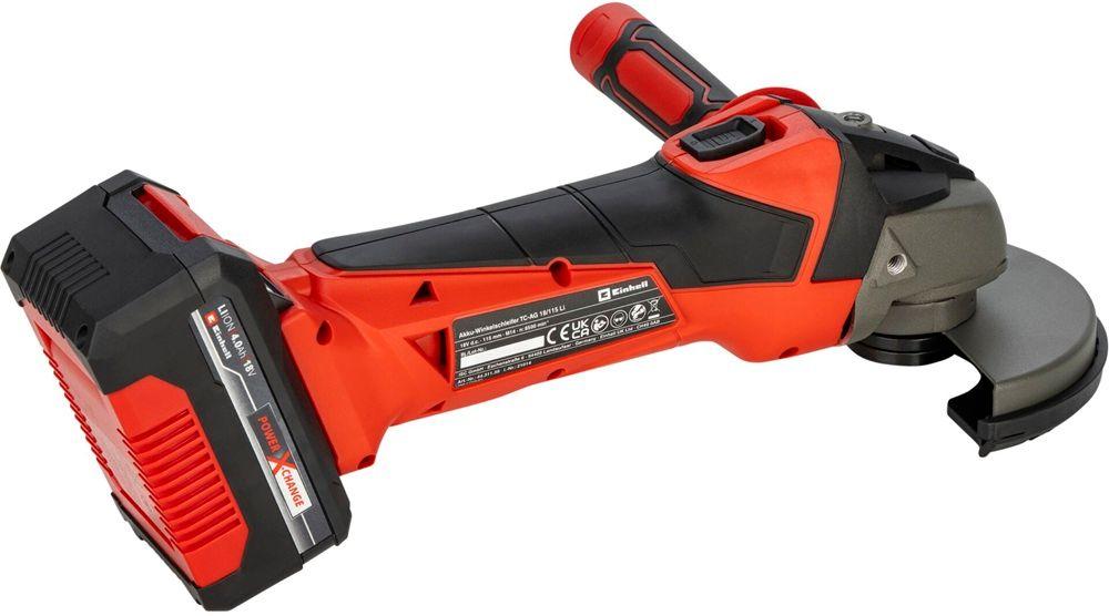 Rebarbadora Angular EINHELL TC-AG 18/115 Li Kit (Vermelho/Preto), miniatura 2