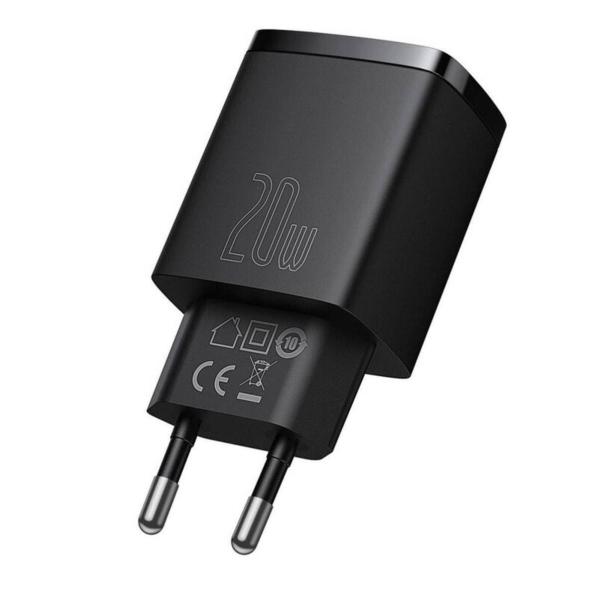 Carregador de Parede BASEUS CCXJ-B01 (20 W - Preto) — miniatura 2