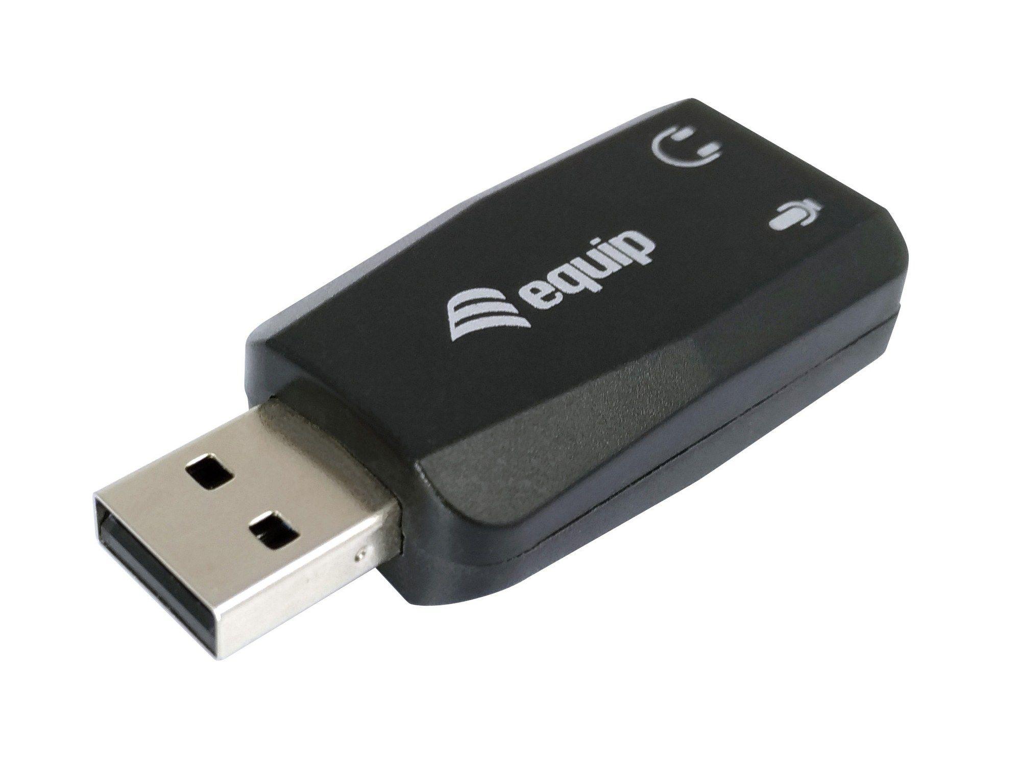 Placa de Som USB EQUIP 245320 (Preto) — miniatura 2